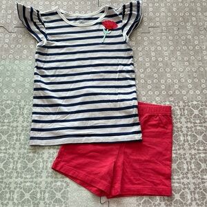 Carter’s - blue/white/pink outfit - 6/6x